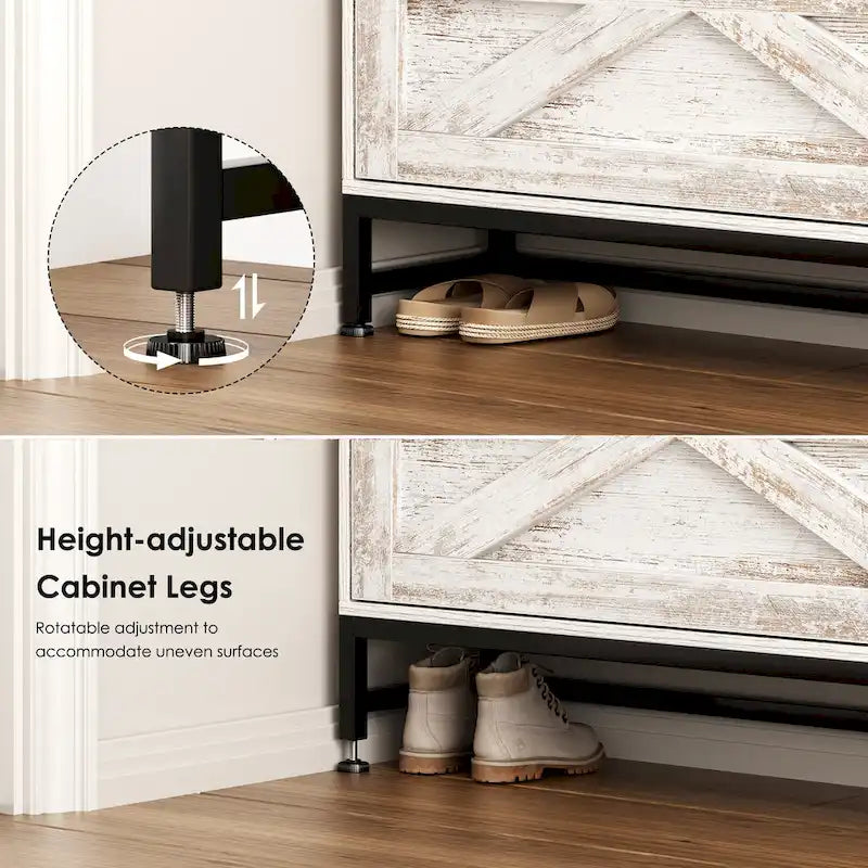 Meuble à chaussures, meuble à chaussures d'entrée, meuble de rangement pour balcon, étagère à chaussures grande capacité, blanc