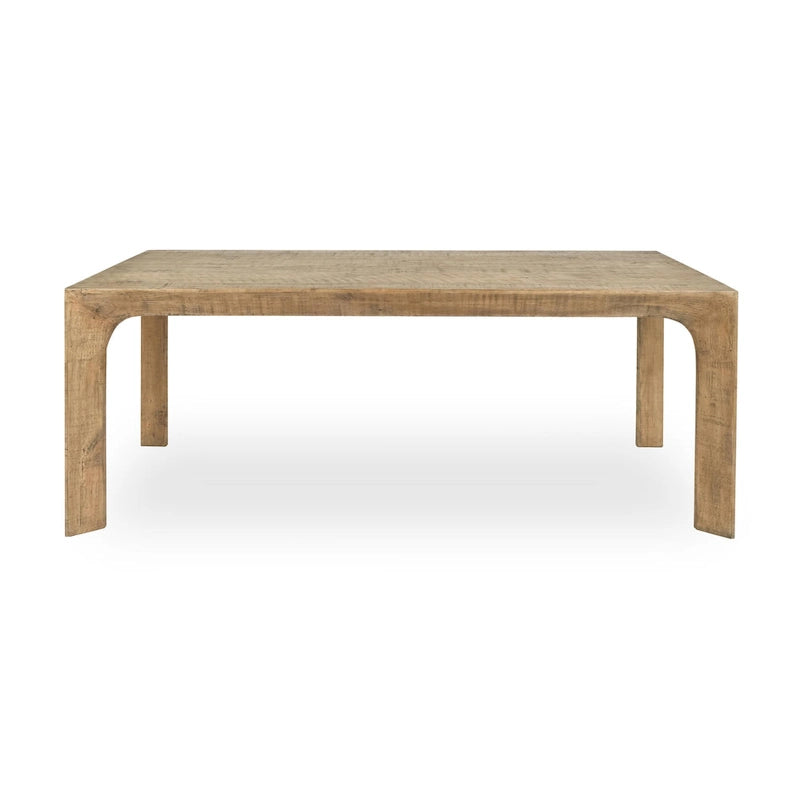 Table à manger en bois de pin recyclé 78 po, naturel