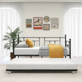 Lit de repos gigogne en métal de style moderne, taille double, pour chambre d'enfant ou d'invité