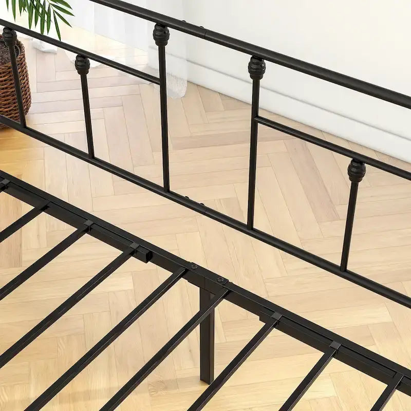 Lit de repos gigogne en métal de style moderne, taille double, pour chambre d'enfant ou d'invité