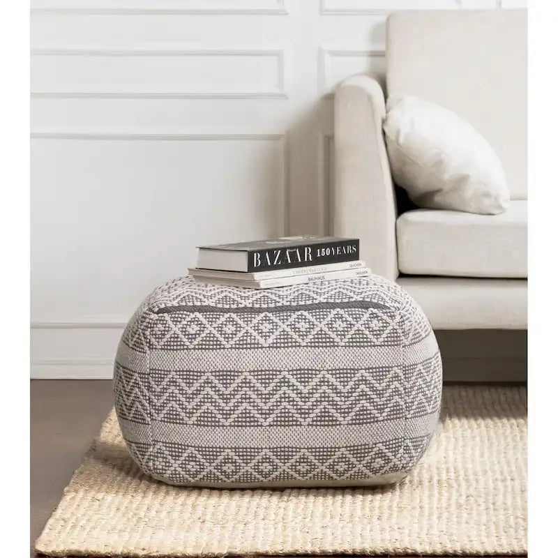 Pouffe ottoman carré de 56 cm – Repose-pieds fait main pour salon, chambre, chambre d'enfant