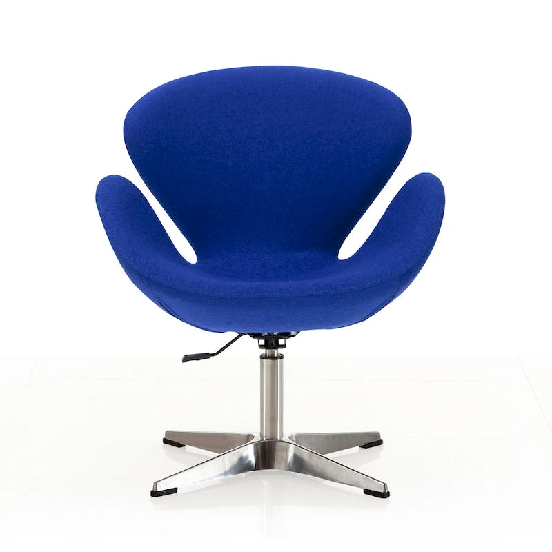 Chaise pivotante réglable contemporaine framboise