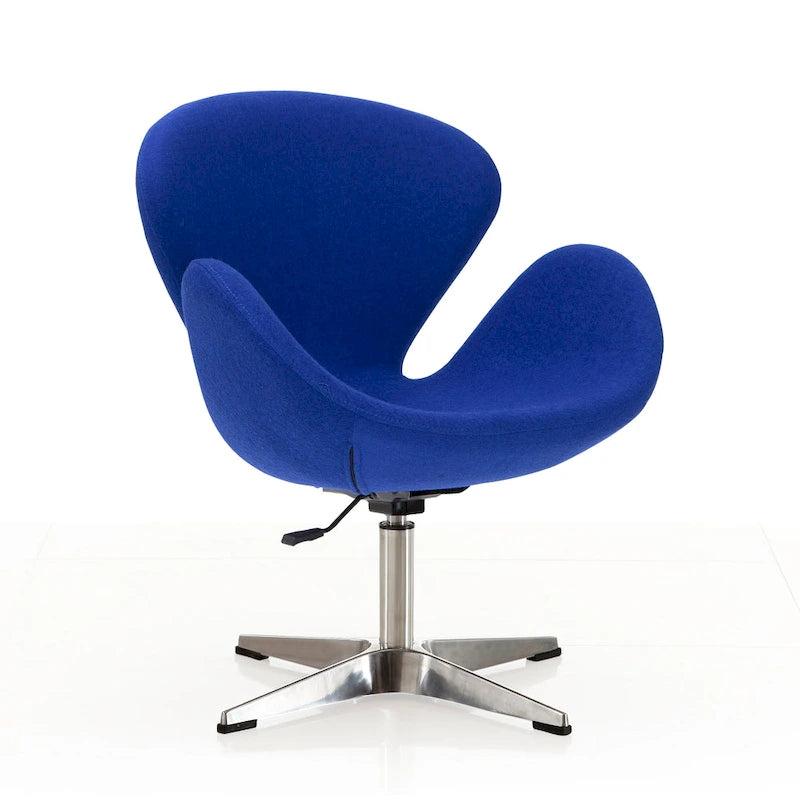 Chaise pivotante réglable contemporaine framboise