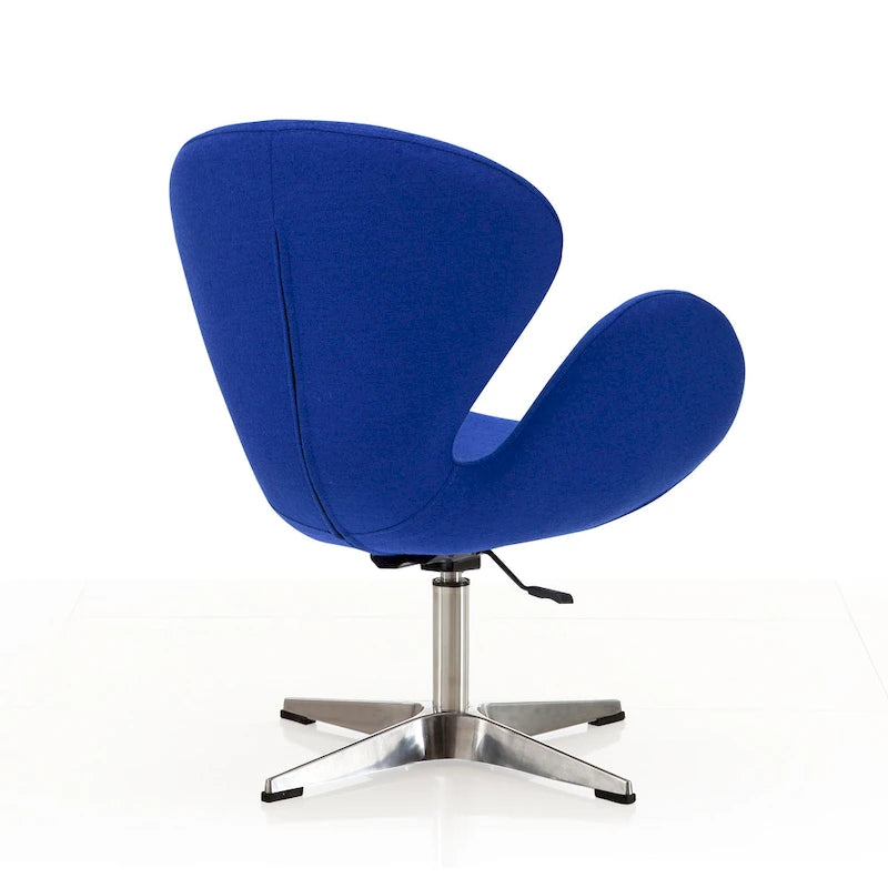 Chaise pivotante réglable contemporaine framboise