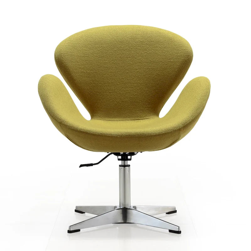 Chaise pivotante réglable contemporaine framboise