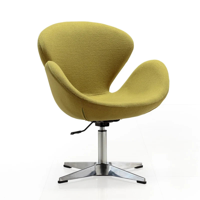 Chaise pivotante réglable contemporaine framboise