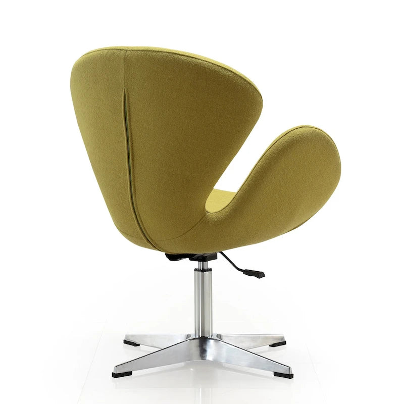 Chaise pivotante réglable contemporaine framboise