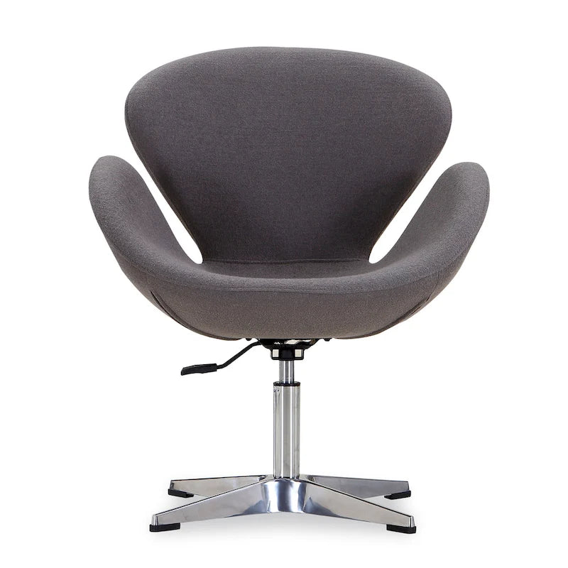 Chaise pivotante réglable contemporaine framboise