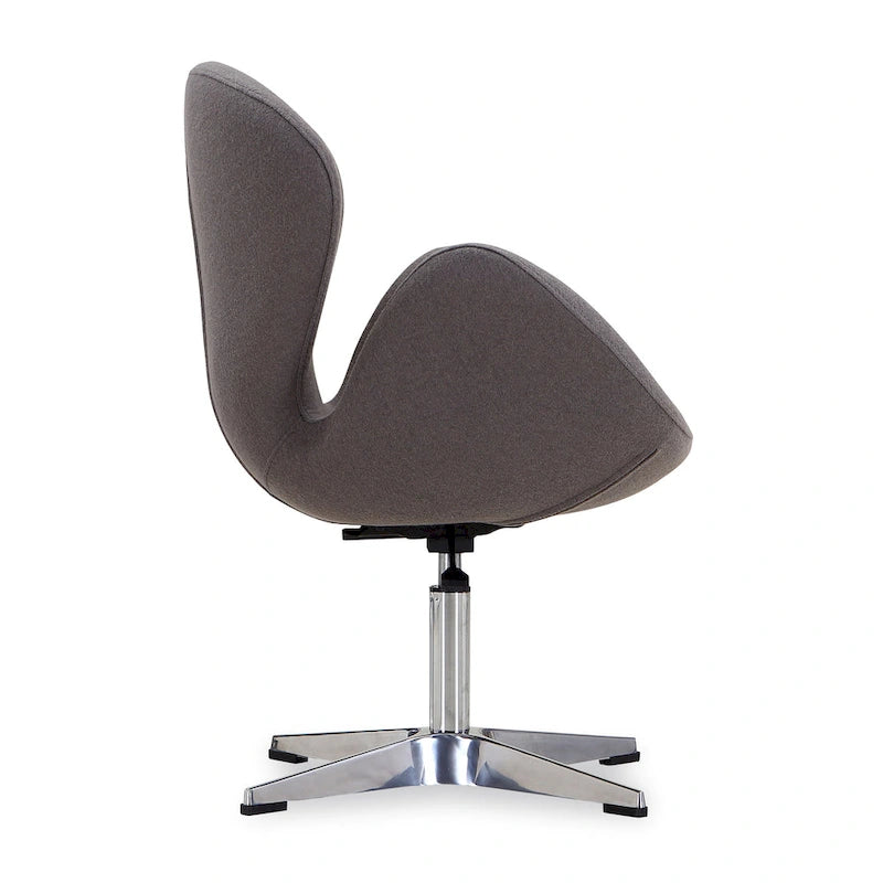 Chaise pivotante réglable contemporaine framboise