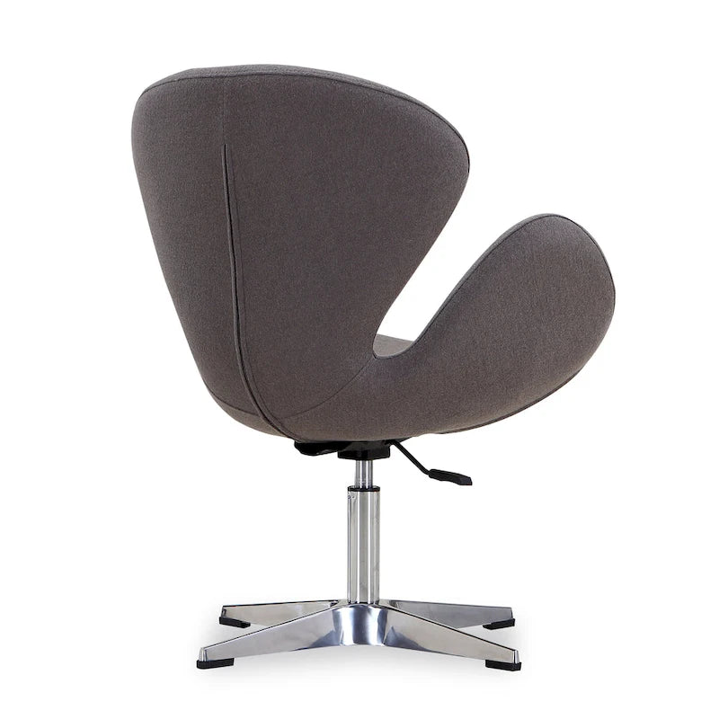 Chaise pivotante réglable contemporaine framboise
