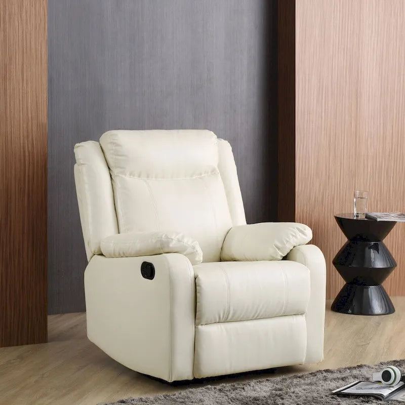 Fauteuil à bascule inclinable en similicuir