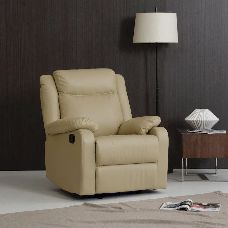 Fauteuil à bascule inclinable en similicuir