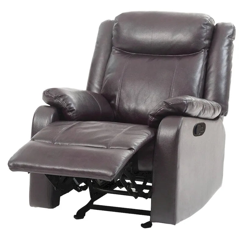 Fauteuil à bascule inclinable en similicuir