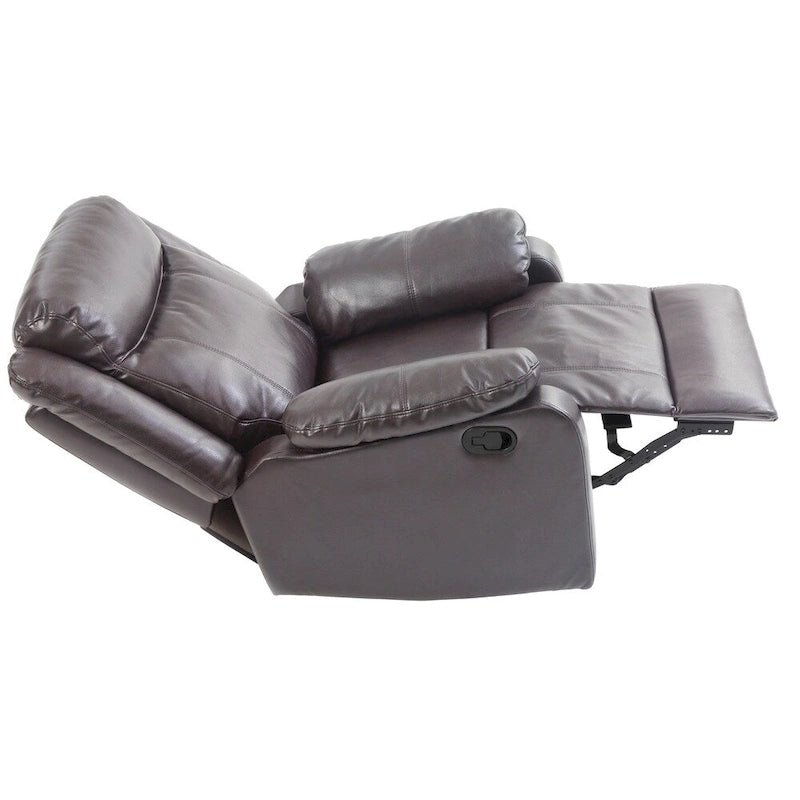 Fauteuil à bascule inclinable en similicuir