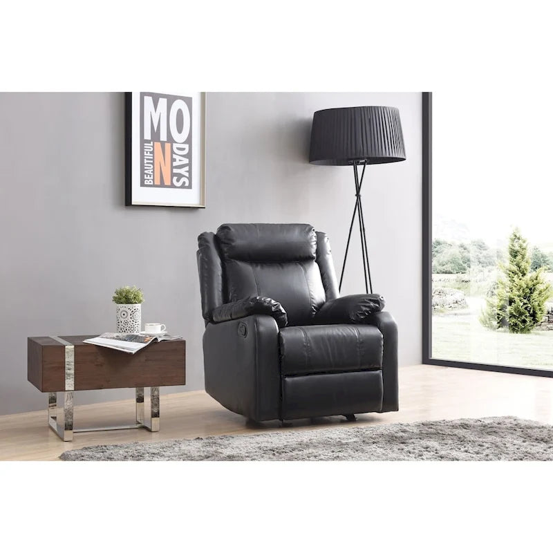 Fauteuil à bascule inclinable en similicuir