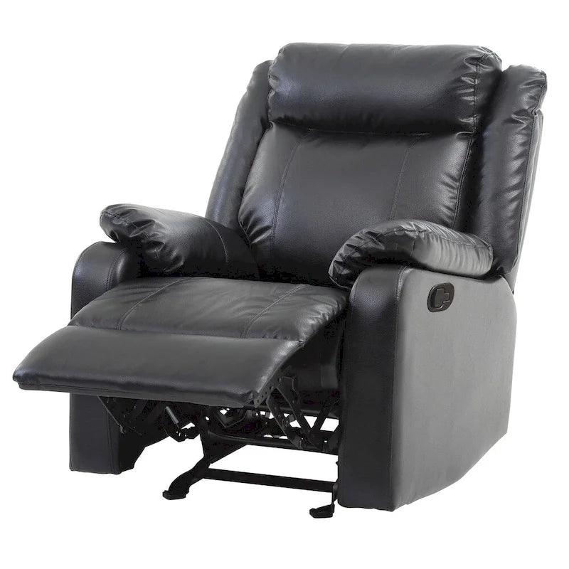 Fauteuil à bascule inclinable en similicuir