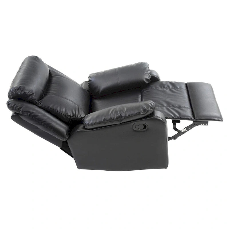 Fauteuil à bascule inclinable en similicuir