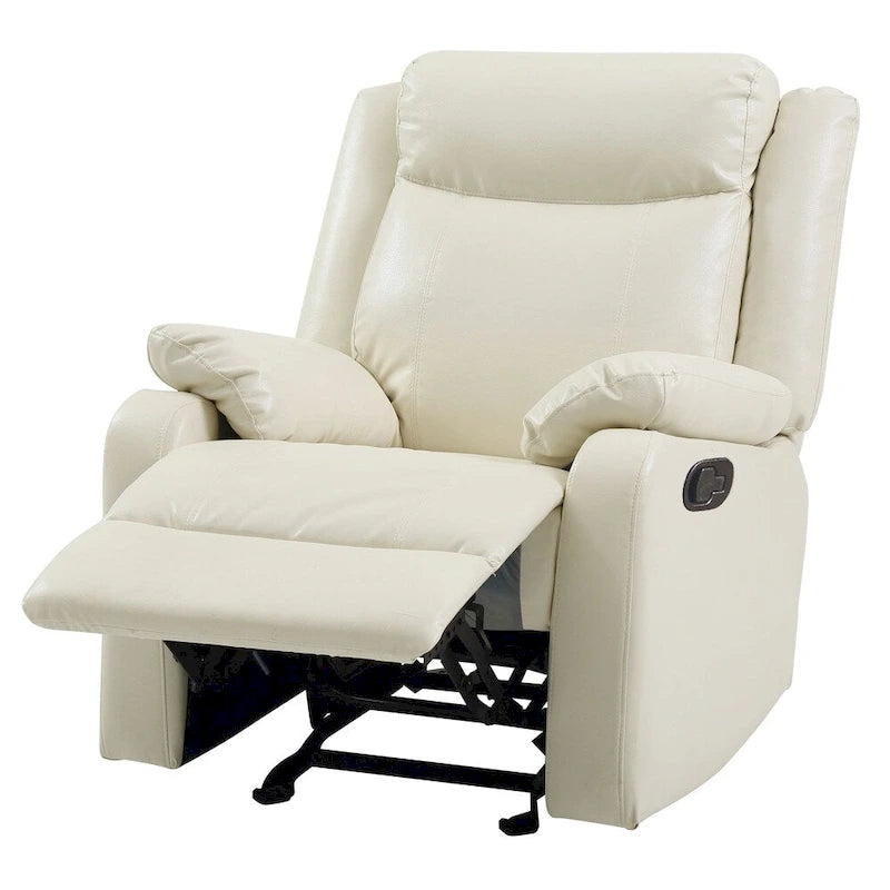 Fauteuil à bascule inclinable en similicuir
