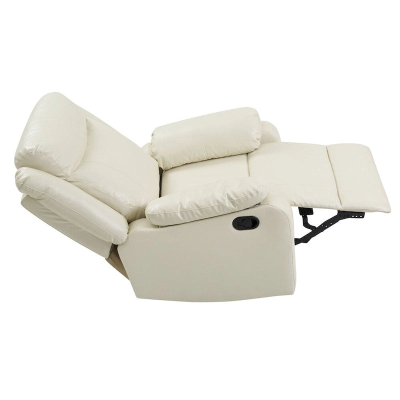Fauteuil à bascule inclinable en similicuir