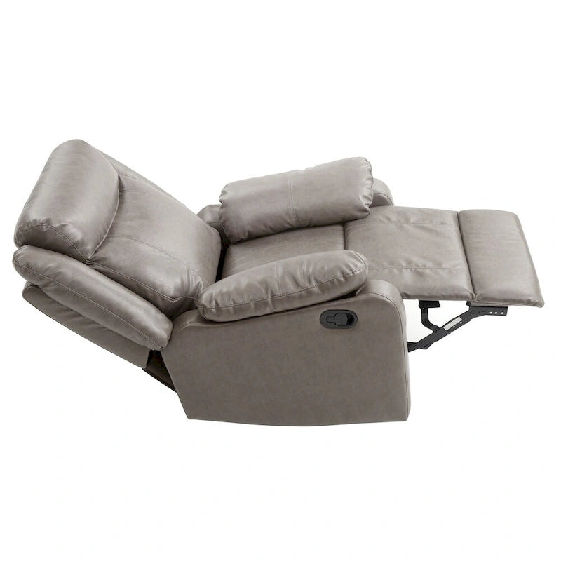 Fauteuil à bascule inclinable en similicuir