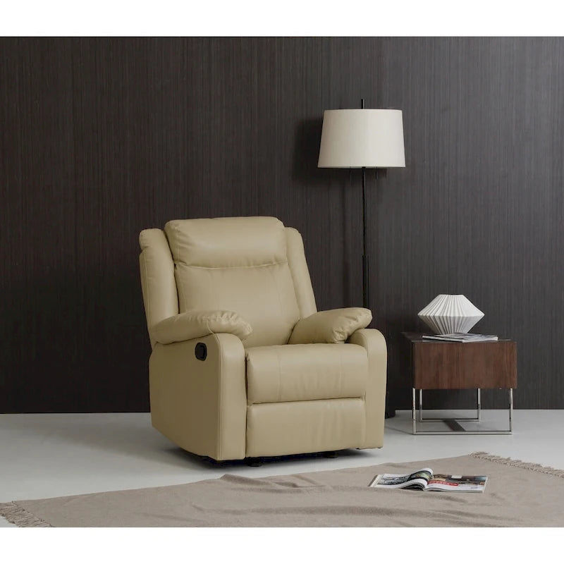 Fauteuil à bascule inclinable en similicuir