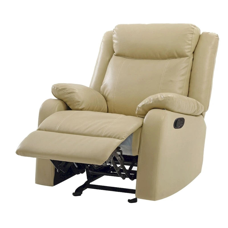 Fauteuil à bascule inclinable en similicuir