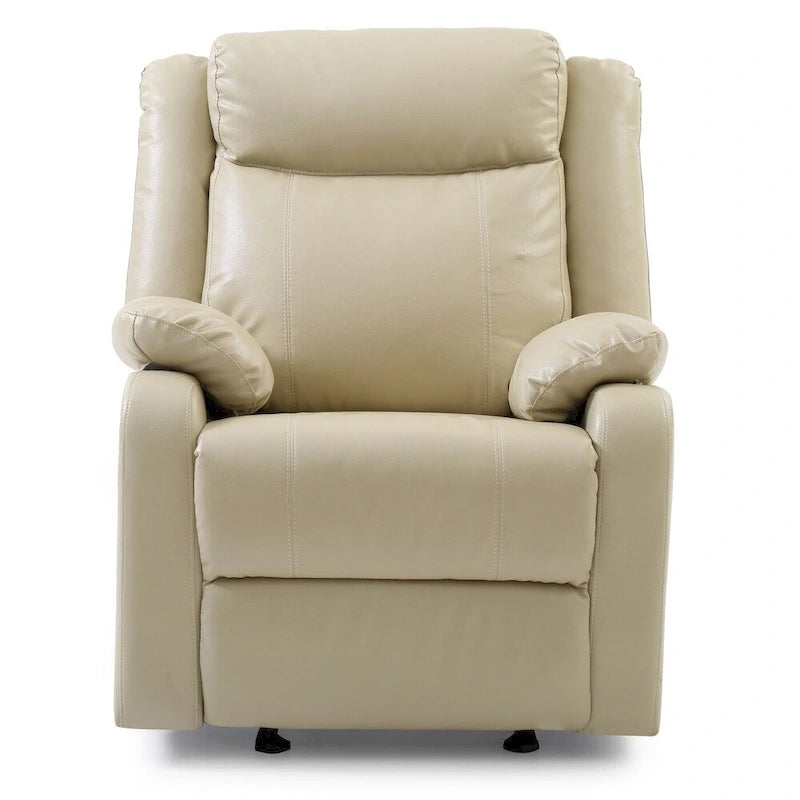 Fauteuil à bascule inclinable en similicuir