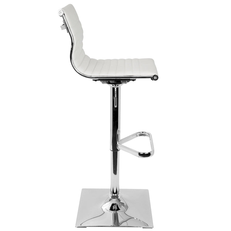 Tabouret de bar réglable contemporain en similicuir - S/O