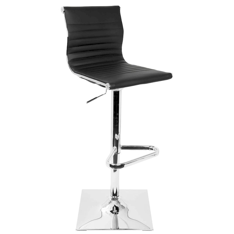 Tabouret de bar réglable contemporain en similicuir - S/O