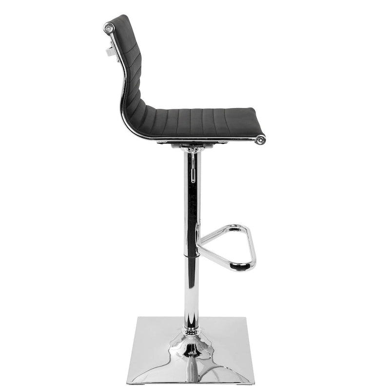 Tabouret de bar réglable contemporain en similicuir - S/O