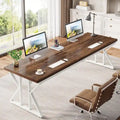 Bureau informatique de 78,7 pouces de long, bureau double pour bureau à domicile
