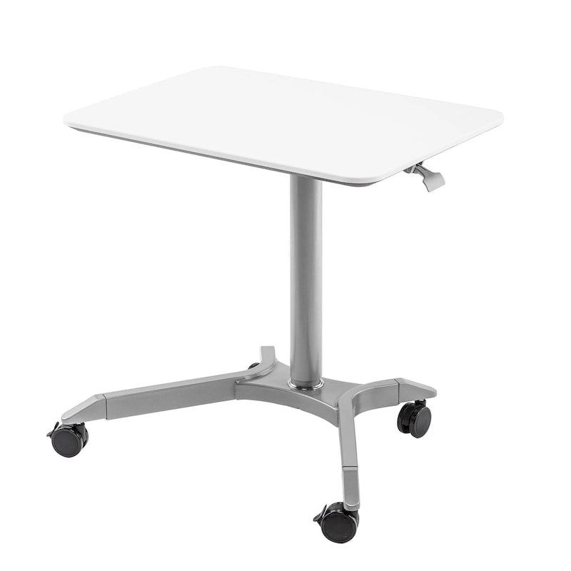 28 Chariot de bureau mobile à hauteur réglable pneumatique pour ordinateur portable