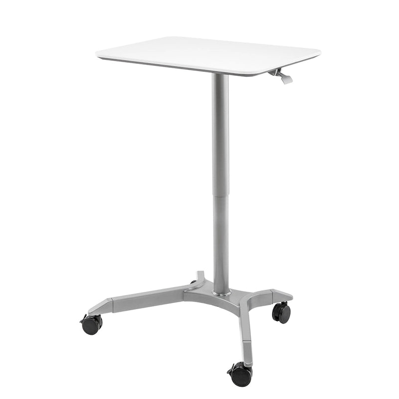 28 Chariot de bureau mobile à hauteur réglable pneumatique pour ordinateur portable