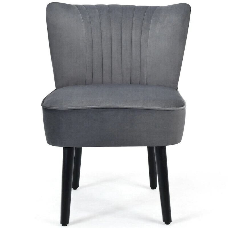 Lot de 2 fauteuils d'appoint sans accoudoirs rembourrés