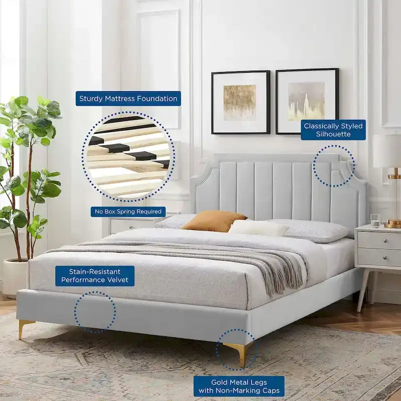 Lit plateforme simple