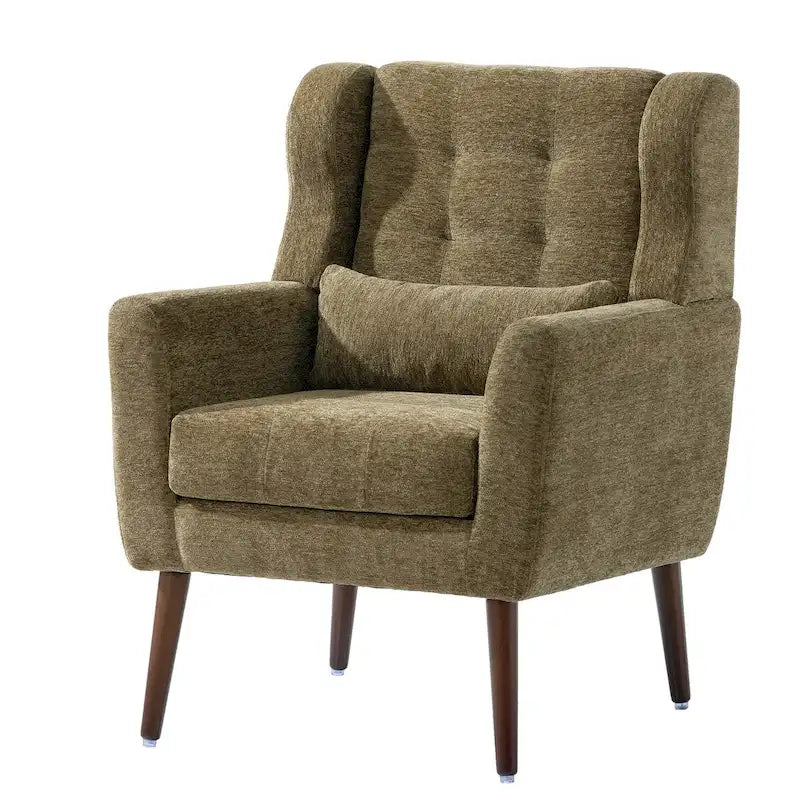 Fauteuil d'appoint moderne rembourré en mousse, fauteuil de salon confortable pour la lecture