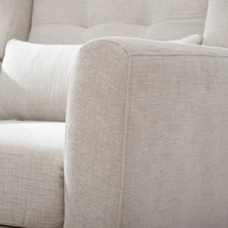 Fauteuil d'appoint moderne rembourré en mousse, fauteuil de salon confortable pour la lecture
