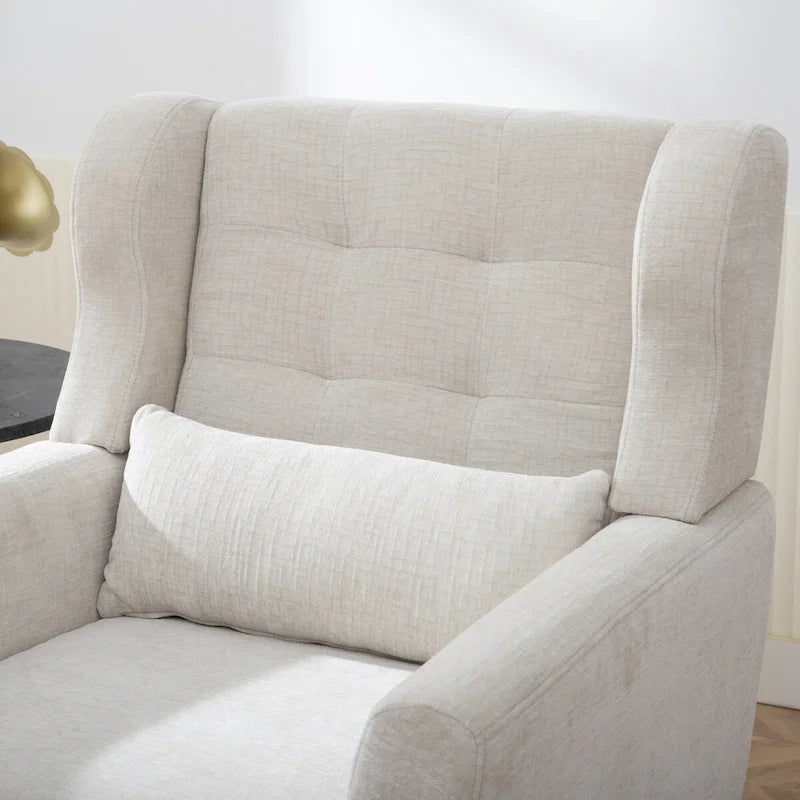 Fauteuil d'appoint moderne rembourré en mousse, fauteuil de salon confortable pour la lecture