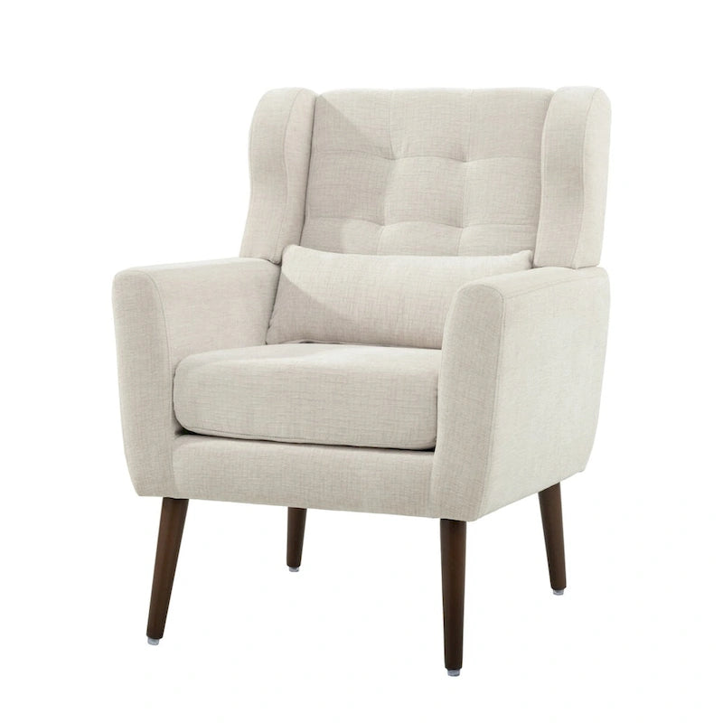 Fauteuil d'appoint moderne rembourré en mousse, fauteuil de salon confortable pour la lecture