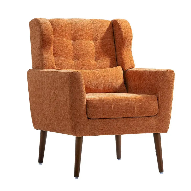 Fauteuil d'appoint moderne rembourré en mousse, fauteuil de salon confortable pour la lecture