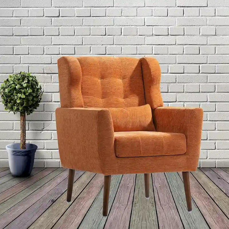 Fauteuil d'appoint moderne rembourré en mousse, fauteuil de salon confortable pour la lecture