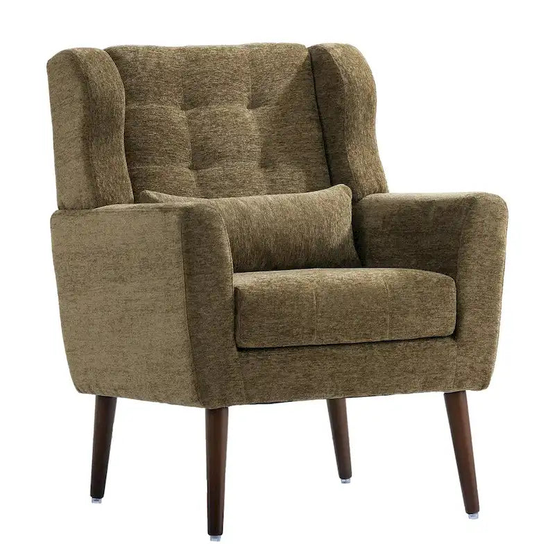 Fauteuil d'appoint moderne rembourré en mousse, fauteuil de salon confortable pour la lecture