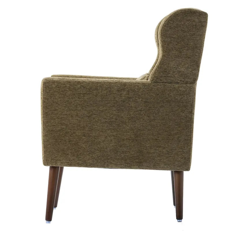 Fauteuil d'appoint moderne rembourré en mousse, fauteuil de salon confortable pour la lecture
