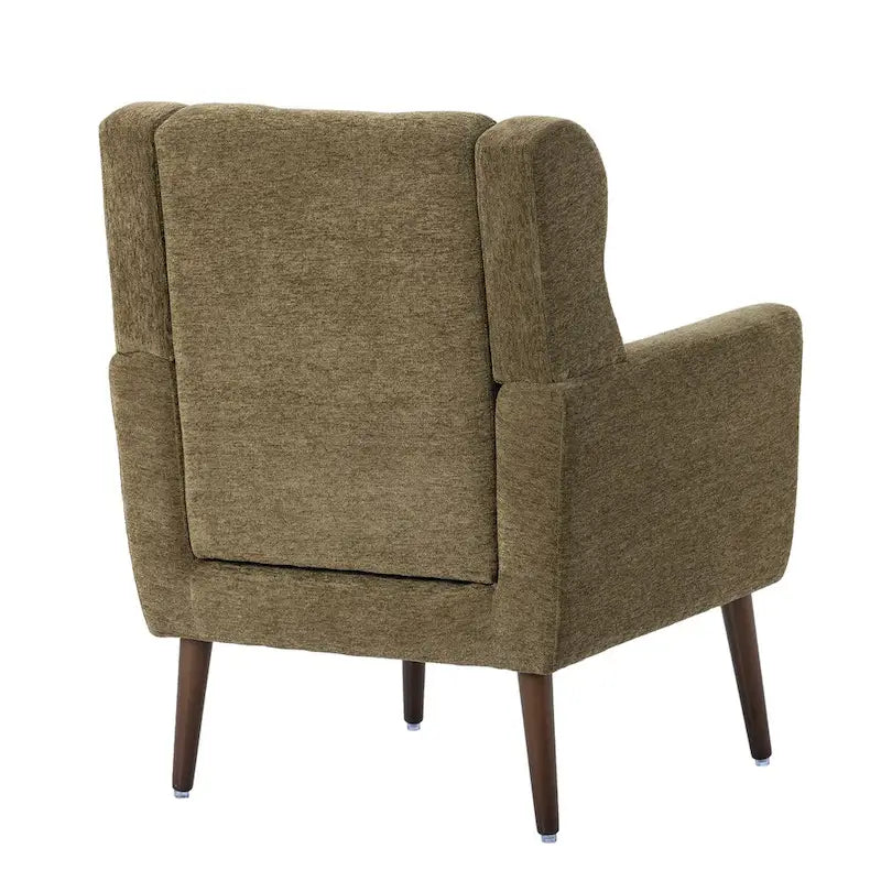 Fauteuil d'appoint moderne rembourré en mousse, fauteuil de salon confortable pour la lecture