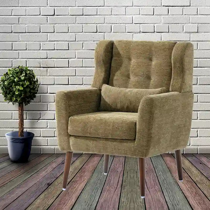 Fauteuil d'appoint moderne rembourré en mousse, fauteuil de salon confortable pour la lecture