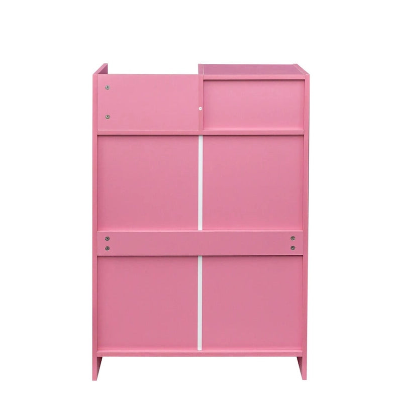 Meuble de rangement pour salon de beauté avec serrure, support pour sèche-cheveux, tiroir pour matériel de coiffure