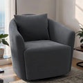Fauteuil de salon moderne avec accoudoirs rembourrés et coussin de dossier moelleux