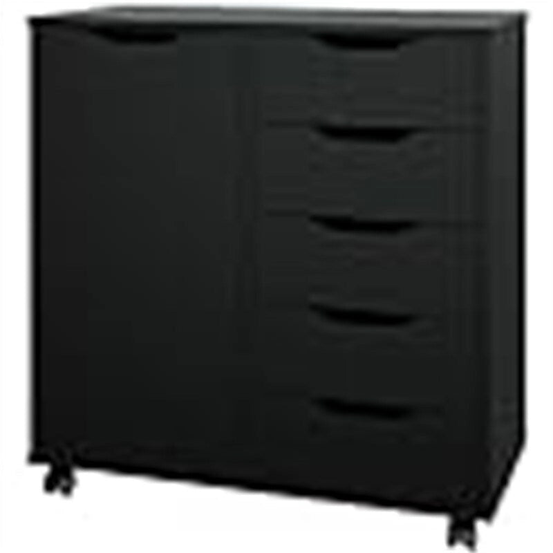 Commode 5 tiroirs avec 1 porte - 14.2P x 28.7L x 29.53H