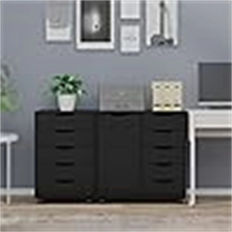 Commode 5 tiroirs avec 1 porte - 14.2P x 28.7L x 29.53H