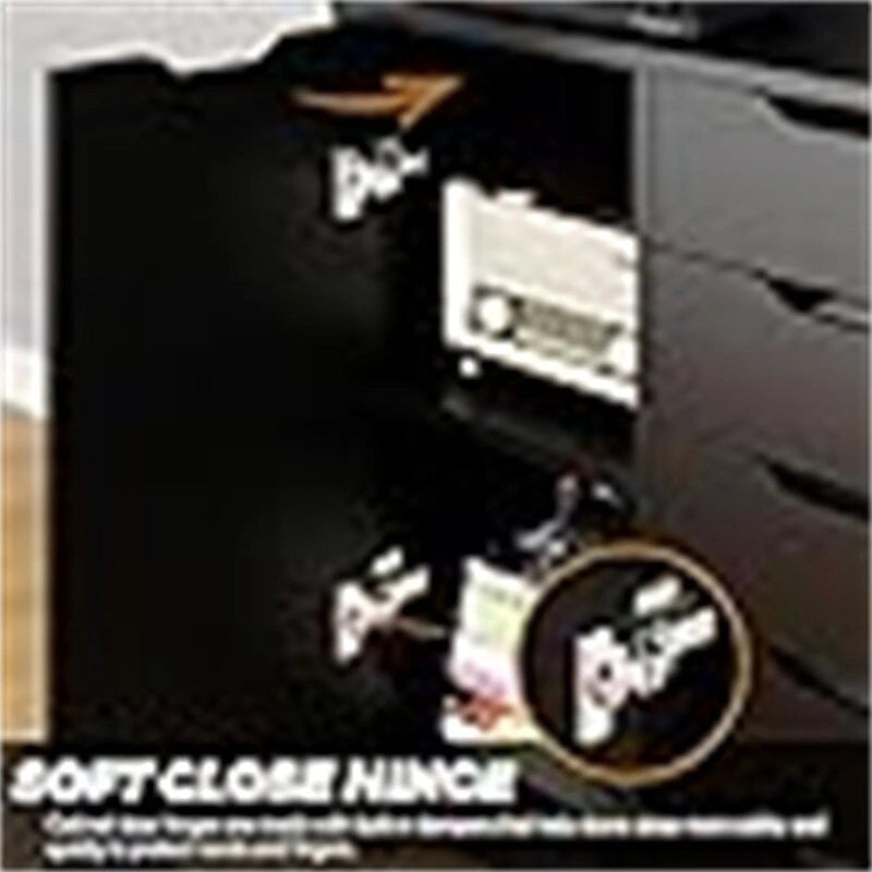 Commode 5 tiroirs avec 1 porte - 14.2P x 28.7L x 29.53H